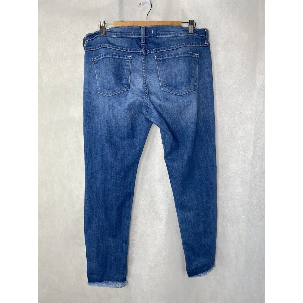 Flying Monkey Women’s Jeans Platinum distressed USA Size tag 29 Actual 36" - Picture 3 of 9
